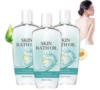 Peau si douce d'huile de bain d'origine, peau douce d'huile de bain d'origine pour les femmes, huiles nourrissantes pour la pea-u, pea-u hydratante et adoucisse à sec ou à la pe-au rugueuse (3PC)