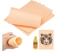 Peau Synthétique Tatouage 3 Mm,Fausse Peau Tatouage 15 X 20 Cm,Peau De Pratique De Tatouage,Pour Pratiquer Les Débutants Et Les Tatoueurs - Avec S'entraîner À Essuyer L'huile(3 Pièces)