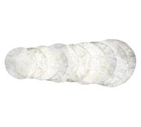 Peaux de batterie en cuir brut de veau blanc de qualité supérieure | Ton brillant et aspect impeccable (25,4 cm - 106,7 cm) (50,8 cm)