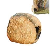 Peaux de réservoirs de reptiles - peaux et grottes pour reptiles | Cachette magnétique pour reptiles | Grotte en cuir de serpent pour la des geckos | grotte en cuir d'apparence de roche naturelle