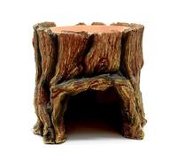 Peaux de Serpent, Peaux de Gecko | Maison de Reptiles drôle de Tronc d’Arbre | Habitat d'alimentation avec Plateau de Nourriture, Accessoires d'aquarium, Paysage sous- pour Petits Poissons, Creve