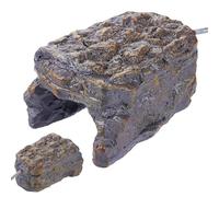 Peaux et grottes chauffées pour Reptiles,Grotte chauffée pour Reptiles - Roche de Simulation en résine avec scène de lézardage chauffée,Pierre chauffante, Accessoires de réservoir, décor d'habitat