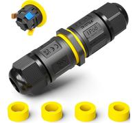PEBA® Connecteurs de Câbles Étanches IP68 - Boîte de jonction 3 Fils - Raccord extérieur étanche pour jardin - Dérivation de câble Ø4-12mm - Boîtier électrique extérieur étanche et sécurisé