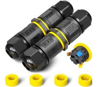 PEBA® Connecteurs de Câbles Étanches IP68 - Boîte de jonction 3 Fils - Raccord extérieur étanche pour jardin - Dérivation de câble Ø4-12mm - Boîtier électrique extérieur étanche et sécurisé,2 pièce