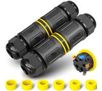 PEBA® Connecteurs de Câbles Étanches IP68 - Boîte de jonction 5 Fils - Raccord extérieur étanche pour jardin - Dérivation de câble Ø4-14mm - Boîtier électrique extérieur étanche et sécurisé,2 pièce