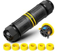 PEBA Connecteurs de Câbles Étanches IP68 - Boîte de jonction 5 Fils - Raccord extérieur étanche pour jardin - Dérivation de câble Ø4-14mm - Boîtier électrique extérieur étanche et sécurisé