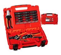 PEBA Kit de pince à sertir solaire pour câble PV de 1,5 à 6,0 mm², avec fiche de câble, pince à dénuder, coupe-câble, clé pour prise solaire et boîte à outils supérieure