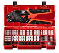 PEBA Kit de sertissage avec 21 types de connecteurs Dupont 2,54 mm/JST-XH 2,5 mm, pince à sertir 0,03-0,5 mm² (32-20 AWG) pour Dupont, JST-XH/SM/SYP/PH/JST-VH 3,96 mm, Molex, série AMP EI