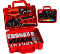 PEBA Outil de sertissage JST, Pince à sertir AWG32-20 pour micro connecteur avec 24 styles JST-SM/JST-XH/JST-PH 2.0mm Connecteur Kit, Pince à sertir pour JST Series, Dupont, Molex, KF2510 Connecteurs