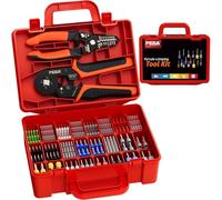 PEBA Pince à Sertir avec 24 Tailles Embout de Cablage kit, Pince a Sertir Cosse Electrique 0,25-10mm²/24-8 AWG pour Câble de Cosses, Pince Electricien - Pince Sertir Cosse -Pince a sertir electrique