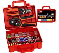 PEBA Pince a Sertir Cosse Electrique Set, 24 Tailles Embout de Cablage, Pince Hexagonale 0,08-10,0mm²/AWG 28-7 pour Embouts Cosses Electriques a Sertir, Pince Sertir Cosse - Pince à sertir