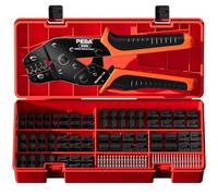 PEBA Set Pinces à Sertir pour Connecteurs - 14 styles de connecteurs JST-SM 2,5mm kit d'assortiment, Pinces a sertir 0,03-0,5mm²(AWG 32-20) pour JST (XH/SM/PH/SYP), Dupont, Molex