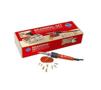 Pebaro 0266 Pyrographie, 6 pointes de gravure, 3 tampons de gravure dans une boîte en bois pratique, pyrographie, gravure du bois, écriture, dessin, gravure sur bois, cuir, liège, etc