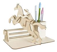 Pebaro 840/1L - Kit de Construction en Bois - Porte-Stylo - Cavalier - Puzzle 3D - Puzzle en Bois