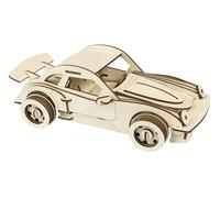 Pebaro 865/4L - Kit de Construction en Bois - Voiture de Sport Allemande - Puzzle 3D - Puzzle en Bois