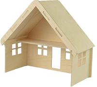 Pebaro 880/1 - Kit de Construction en Bois - Petite Maison de poupée - Puzzle 3D - Kit de modélisation - Bricolage avec Bois - Puzzle en Bois - Kit de Bricolage - Plaque en Bois prédécoupée - avec