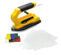 Pebaro Encaustic 0274 Kit fer à repasser pour peinture à la cire, 7 blocs de cire, 5 cartes blanches A5 et A6, jaune, 22 x 6 x 16 cm