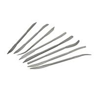 Pebaro Lot de 8 Râpes modèles différents pour Pierre à Savon Stéatite, Limes Longueur 25 cm