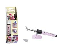 PEBARO Mini fer à repasser avec 2 embouts pour concevoir le tissu, le repassage, le patchwork et l'application de tissu non-tissé à repasser, Rose Bonbon