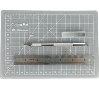 Pebaro Set de cutters avec couteau, tapis de découpe, règle, 5 lames de rechange, 17MAT