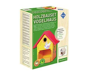 Pebaro Siva 466 466 Kit de Construction, pour cabane à Oiseaux, avec 9 Panneaux en Bois de Bouleau Non traité, Un Marteau et des Clous, Une idée de pour Les Artisans Amateurs