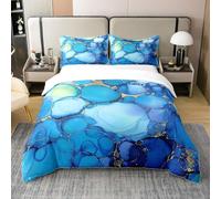 Pebble Coton Biologique Enfants Adultes Housse de Couette Blue Stones Ensemble de Literie Imprimé en 3D Pebble Housse de Confort Turquoise Hawaiian Beach Couvre Lit Fermeture À Glissière 240x260