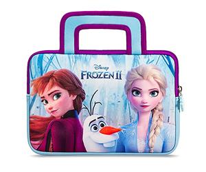 Pebble Gear Frozen 2 Carry Bag - Universal neoprene kids carrry bag in Disney Frozen 2-Design, for 7' tablets (Fire 7 Kids Edition, Fire HD 8 case), durable zip, Elsa, Anna and Olaf
