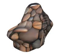 Pebbles in The Beach Housse de chaise de poussette polyvalente entièrement imprimée spécialement conçue pour votre bébé