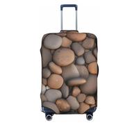 Pebbles in the Beach Housse de valise extensible - Protection élastique pour voyage, résistante aux rayures, s'adapte à la plupart des valises, Noir , S, Bohémien