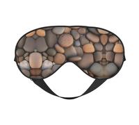 Pebbles in The Beach Masque doux pour les yeux, imprimé sur toute la surface, 96 % polyester, 4 % élasthanne