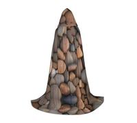 Pebbles in the beach S Printed Halloween Wizard Cape | Costume de fête à thème | Cape de cosplay pour adulte/jeune | Tailles S, M L