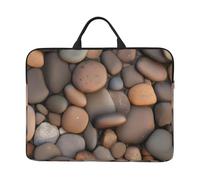 Pebbles In The Beach Sac pour ordinateur portable 14" avec doublure antichoc et design portable, adapté pour un usage professionnel et quotidien.