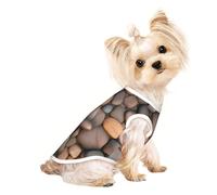 Pebbles in the beach T-shirt respirant sans manches pour petit chien et chat Taille M