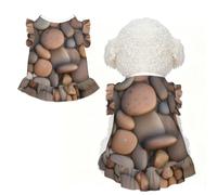 Pebbles in the beach - Vêtement pour petits chiens - Tenue d'été mignonne pour chiot - Doux et respirant