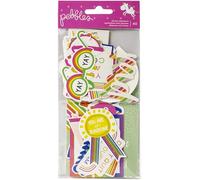 Pebbles Live Life HAP EPHEME, phrase avec accents de feuille de protection, taille unique