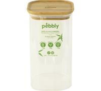 Pebbly Boîte de conservation carrée en verre 1,4 L