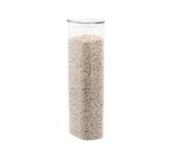 PEBBLY - Boîte de Conservation Haute et Rectangulaire en Verre avec Couvercle en Verre - 2,2 L - Un Rangement Optimisé pour une Cuisine Organisée, Protégez vos Aliments tout en Limitant le Gaspillage