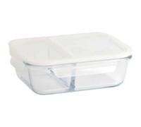 PEBBLY Boîte de conservation rectangulaire 0,95 L / 2 compartiments