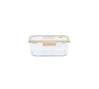 Boite rectangulaire avec valve vide d'air - 460 ml