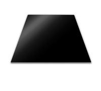 Pebbly Planche de protection en verre trempé pour plaque de cuisson – Noir – 57 x 50 cm