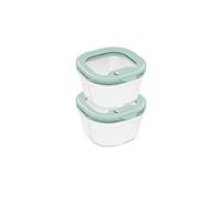 Pebbly set 2 pots en verre borosilicate