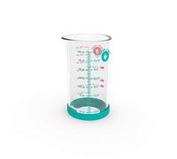 Verre mesureur/doseur 0.2 L en verre et silicone