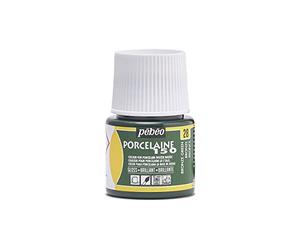 Pebeo 024-028 Lot de 5 flacons de Peinture pour Porcelaine 150 Vert Bronze 45 ML
