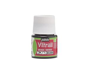 Pébéo 050012 Vitrail 1 Flacon Cramoisi 45 ML, Crimson