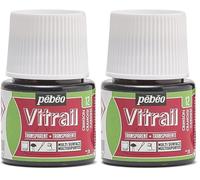 PEBEO 050012 Vitrail 1 Flacon Cramoisi 45 ML, Crimson (Lot de 2)