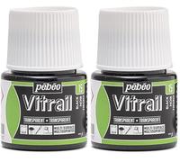 PEBEO 050015 Vitrail 1 Flacon Noir 45 ML (Lot de 2)
