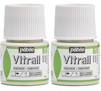PEBEO 050020 Vitrail 1 Flacon Blanc 45 ML (Lot de 2)