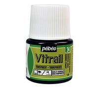 Peinture pour verre transparente Pebeo Vitrail, 45 ml, 34 Vert pomme