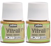PEBEO 050038 Vitrail 1 Flacon Or 45 ML (Lot de 2)