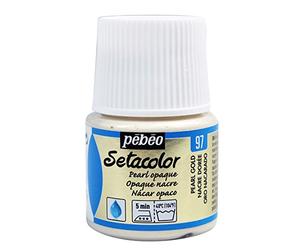 Pébéo 202097 Setacolor Opaque 1 Flacon Nacre Dorée 45 ML